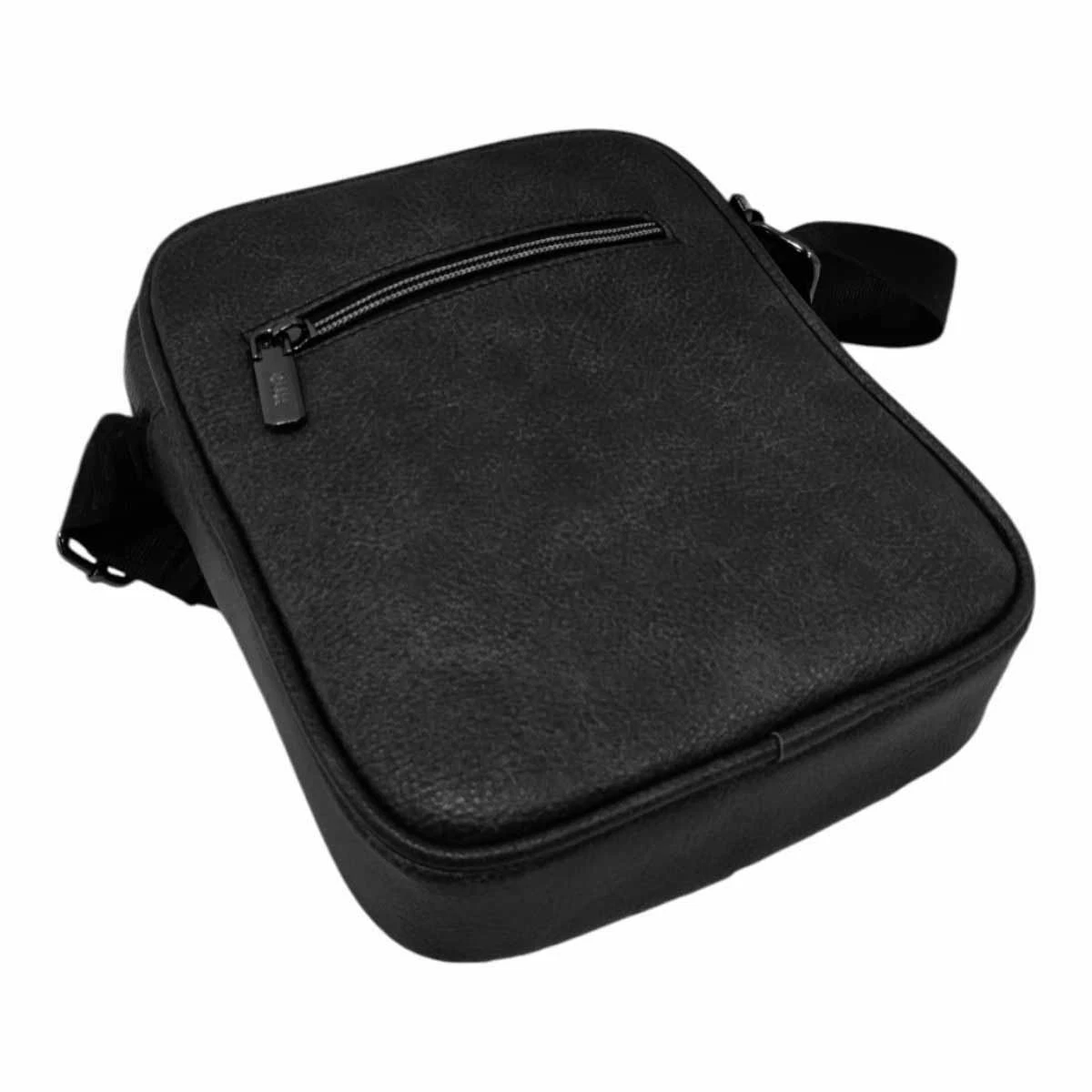 Borsa a Tracolla Uomo Ecopelle Nero Jaguar - immagine 4