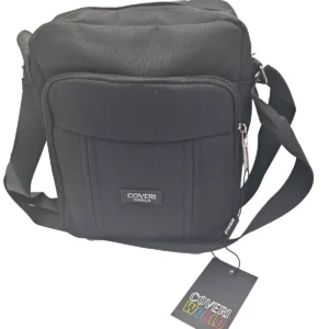Borsello-Medio-Uomo-in-Tessuto-Nero-Coveri-Word-1