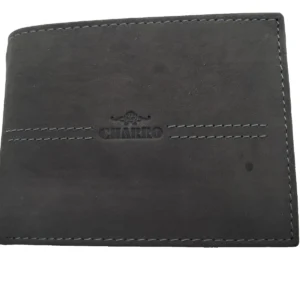 Charro Portafoglio-Pelle-Uomo-12,5-cm-Nero-1