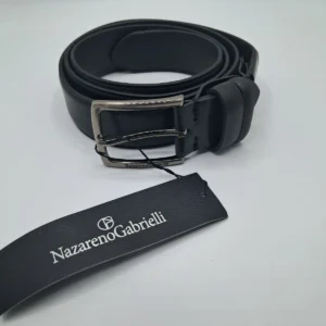 Cintura-Uomo-Pelle-Nero-Nazareno-Gabrielli-con-Scatola-Di-Legno-1