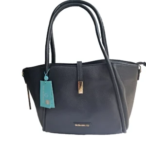 Baci-&-Abbracci-Ecopelle-Borsa-Grande-Tracolla-Nero-Donna-1