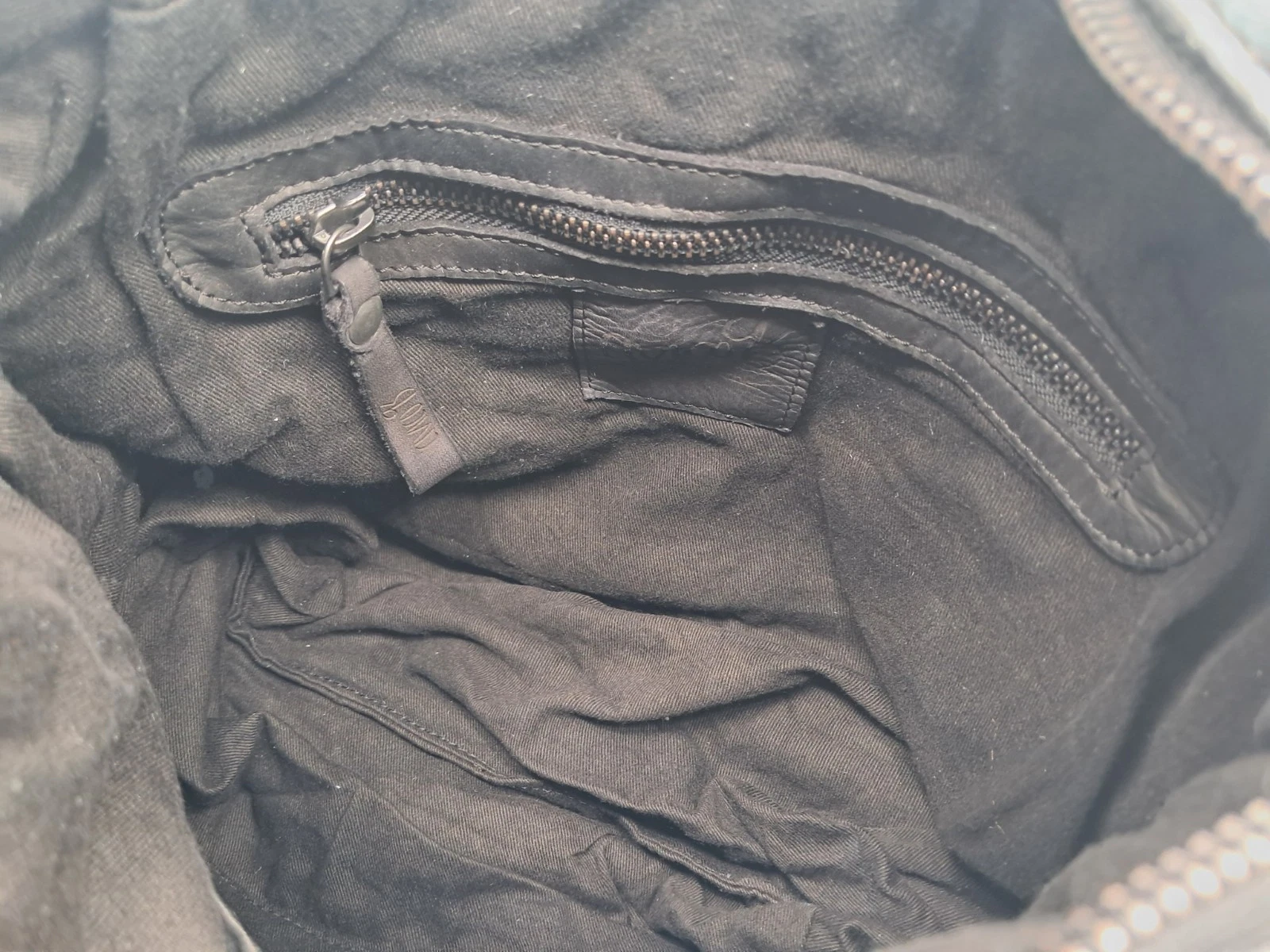Borsa Vera Pelle Artigianale con tracolla Donna Blu effetto Vintage - immagine 10