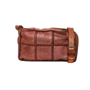 Borsa-Vera-Pelle-Artigianale-con-tracolla-Donna-Cognac-effetto-Vintage-1