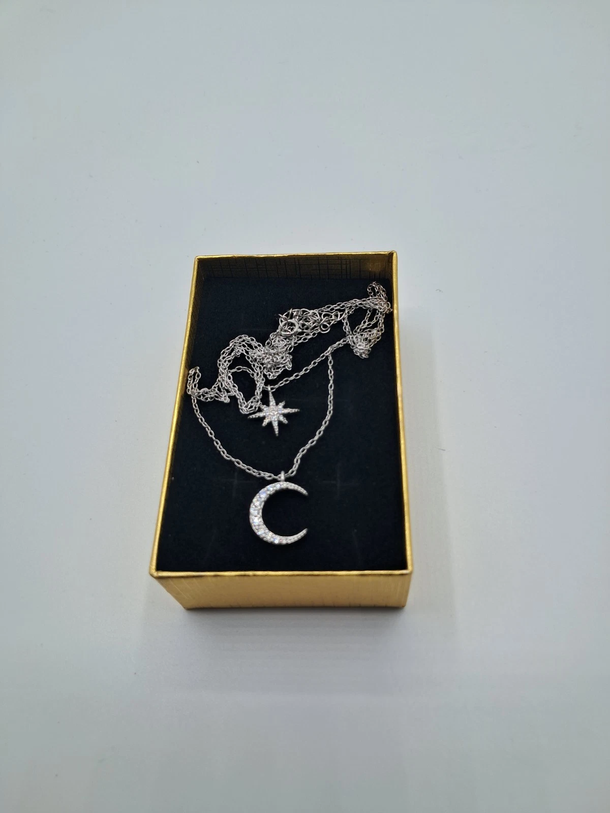 Collana Argento 925 Sterling Luna Stella Donna - immagine 8