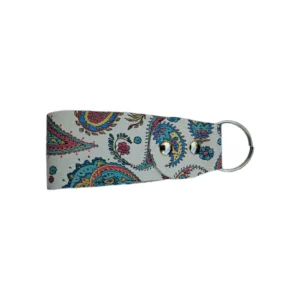 Portachiavi-Vera-Pelle-Multicolore-Floreale-Donna-Fatto-a-Mano-Artigianale-1