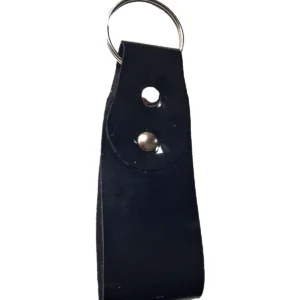 Portachiavi-Vera-Pelle-Nero-Donna-Artigianale-Fatto-a-Mano-1