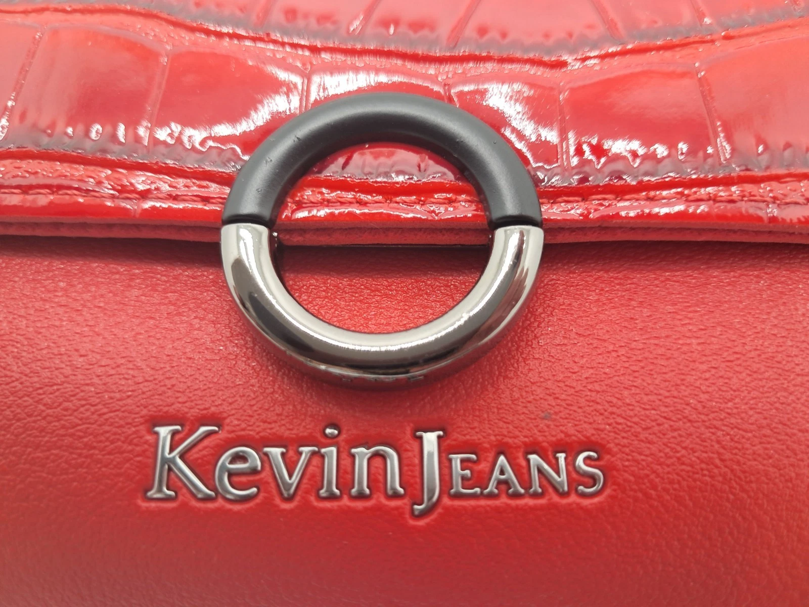 Portafoglio XL Ecopelle Rosso Donna Kevin Jeans - immagine 3