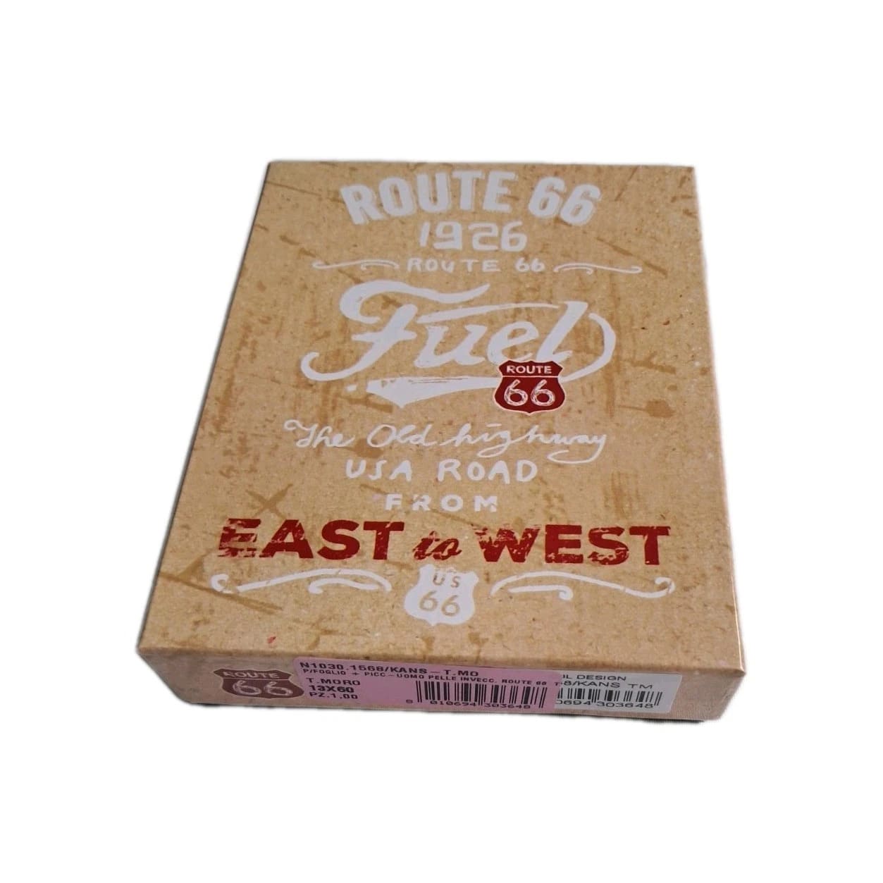 Route 66 Portafoglio Uomo Vera Pelle Testa di Moro Effetto Anticato 12,5 cm - immagine 10